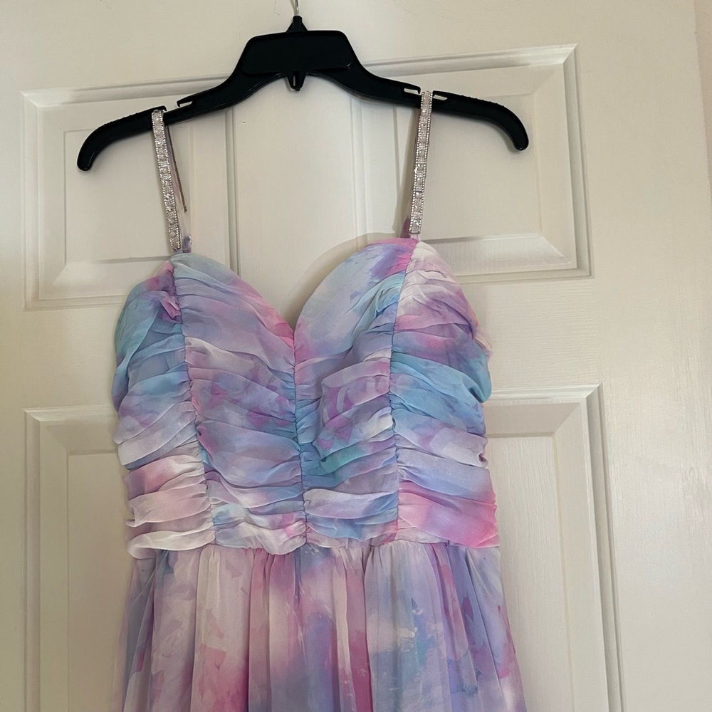 Chic Pastel Ruched Dress